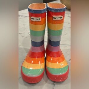 Hunter boots Used Glitter Rain Boots US size 12 little kid